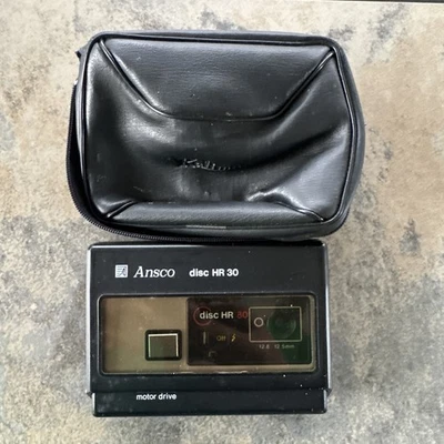 Cámara ANSCO Disc HR 30 con FLASH SENSOR, con estuche de cuero Foto 1 de 4