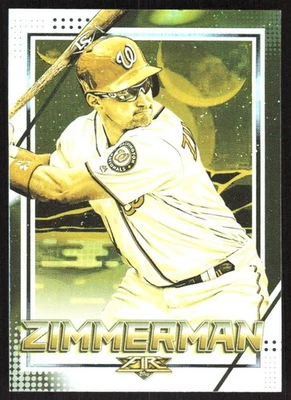 6775I 2020 Topps Fire #159 Ryan Zimmerman Gold Minted - Image 1 of 2