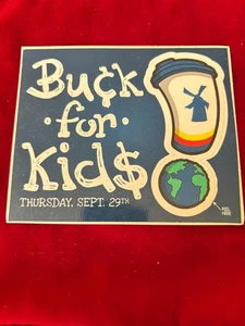 DUTCH Bros STICKER Buck FOR Kids 2016 Set COFFEE Sheet WORLD Peace CUP - Picture 1 of 2