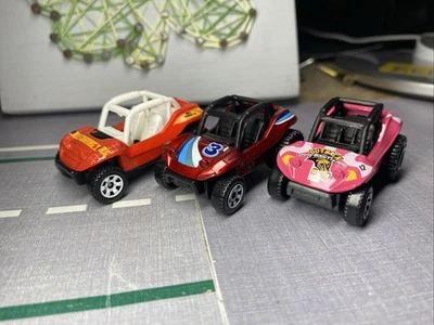 3 X Matchbox Baja Bandit Sand Buggy MBX Dune 2007 MB-731 Off Road 4X4 Camping Foto 1 de 4