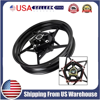 17"x3" Front Wheel Rim Black Fit 2018- 2023 Kawasaki EX400 Z400 Ninja 400 NEW Foto 1 de 4