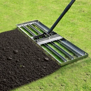 Lawn Leveling rake 34.1"x9.4" Levelawn Tool with 70.5" Adjustable Long Handle... - Picture 1 of 7