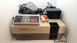 Nintendo Entertainment System Console NES w/ Controller, Cables, Cleaned, Works! - Foto 1 di 12