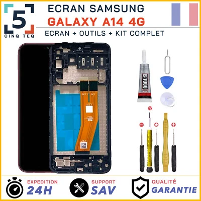 CINQ TEQ Ecran Complet remplacement pour Samsung Galaxy A14 4G SM-A145F avec Kit