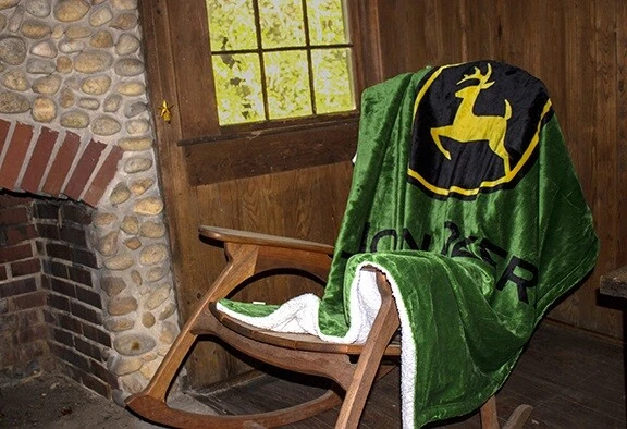 Cobertor de lã John Deere, 50 x 70 - Imagem 1 de 3