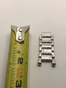 Michael Kors Watch Parts Partial Band Links Silver Tone No Clasp 16/18mm GY121 - Picture 1 of 8