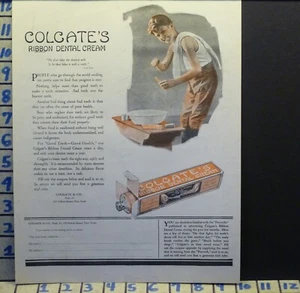 1922 COLGATE ZAHNPASTA DENTALHYGIENE ZAHNARZT ZÄHNEBÜRSTE GESUNDHEIT E22 - Bild 1 von 1