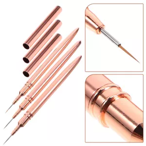  3Pcs Manicure Nail Liner Pen Nail Drawing Liner Pen Nail Art Drawing Pen Liner - Picture 1 of 12