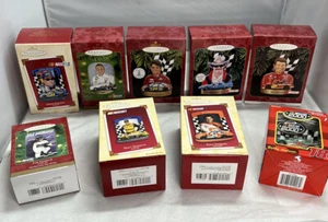 NASCAR HALLMARK KEEPSAKE ORNAMENTS COLLECTORS SERIES Lot Of 9 Rare New!! - Picture 1 of 11