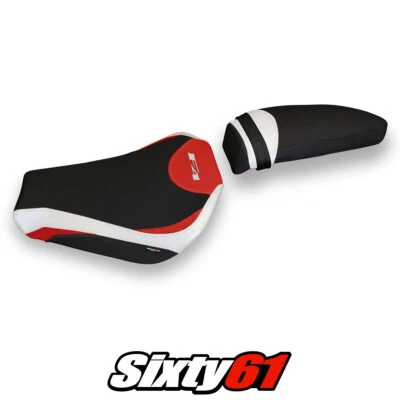 Cubierta de asiento MV Agusta F4 2010-2018 2019 2020 Tappezzeria Comfort blanco rojo SE Foto 1 de 4