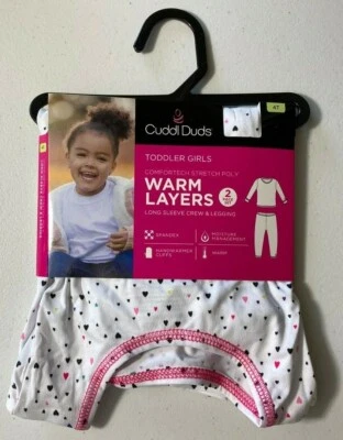 Toddler Girl's Cuddl Duds Warm Layers Comfortech Stretch Shirt & Leggings  4T - Image 1 of 2