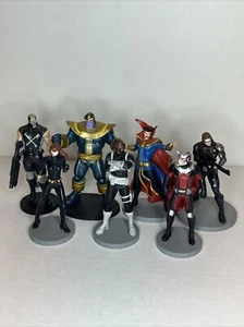 Disney Store Marvel Avengers Collectible Deluxe 4” Figurine Set Of Seven - Picture 1 of 8