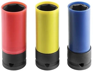 Expert By Facom E194676 3 Piece 1/2" Drive Alloy Wheel Deep Impact Socket Set - Picture 1 of 1