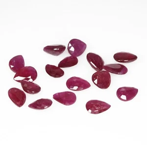 4.60 Cts 17 Pcs Pinkish Red Ruby 4 x 3 mm Natural Gemstone Lot Madagascar - Picture 1 of 1