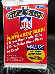 1989 Pro Set Series 1 Football Cards, 1 Sealed Wax PACK From Wax Box, 14 Cards - Picture 1 of 6