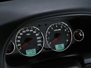 Per Volvo S40 / V40  00-04  Anelli per cruscotto in alluminio lucidato  pezzi x4 - Picture 1 of 6