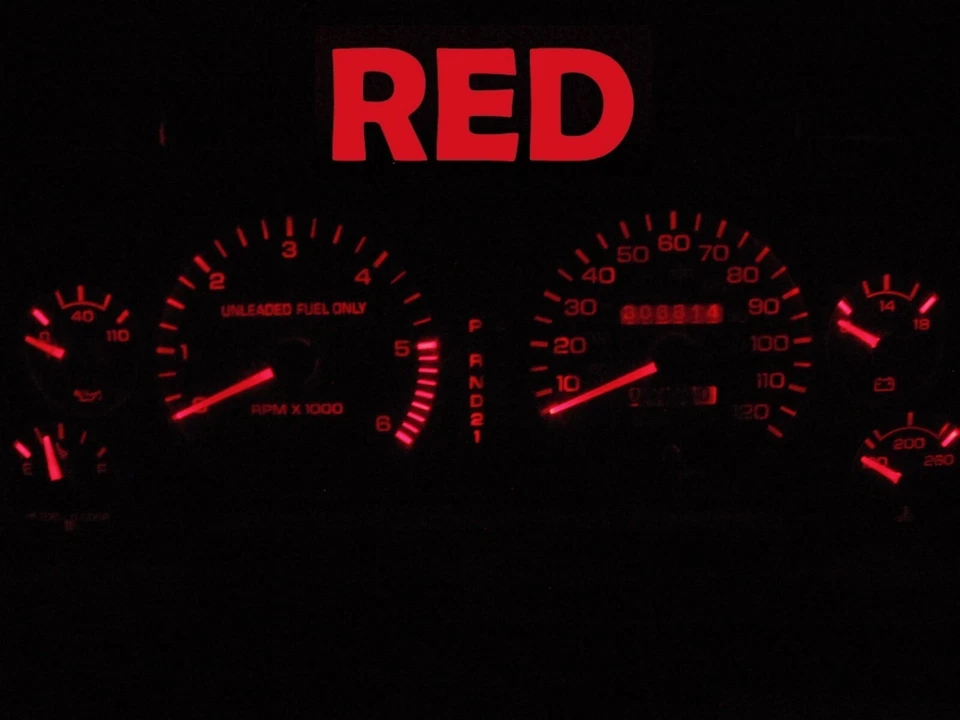 Lâmpadas de painel LED vermelhas aglomerado medidor para 1994 1997 Dodge Ram 1500 2500 caminhão  - Imagem 1 de 2