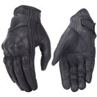 Retro Real Leather Motorcycle Gloves Moto Waterproof Gloves Motocross Glove* QW