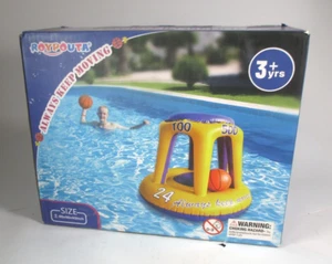 Basketball Hoop for Pool - Inflatable 46" x 40" RoyPouta Floating Ball Hoop NIB - Picture 1 of 6