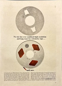 Reeves Soundcraft Corp HRM Telemetry Tape Vintage Print Ad 1962 - Picture 1 of 3