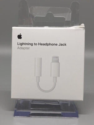 Genuine Apple Lightning to 3.5mm Headphone Jack Adapter MMX62AM/A - Open Box - Image 1 of 2