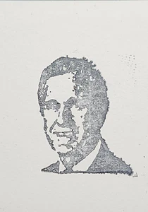 Vintage Rubber Ink Stamp-George HW Bush-Presidents - Imagen 1 de 3