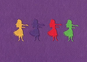 HULA DANCER die cuts - Picture 1 of 1