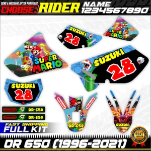 dr 650 suzuki kit graphics stickers decals (1996-2023) dr650 decal graphic wrap - Foto 1 di 2