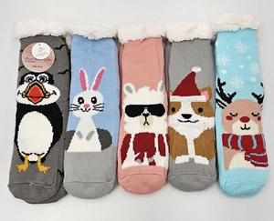 Calcetines de cabaña de mujer calcetines térmicos animales perro conejo pingüino alpaca Astrona talla: 36-41 - Imagen 1 de 7