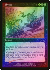 Swat FOIL Urza's Legacy PLD Black Common MAGIC THE GATHERING CARD ABUGames