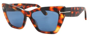 Tom Ford Cat Eye Sunglasses TF871 Wyatt 55V Vintage Havana 56mm FT0871 - Picture 1 of 4
