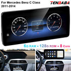 12.3'' Android Wifi Car Stereo GPS Navi 6+128G For Mercedes Benz C Class 2011-14