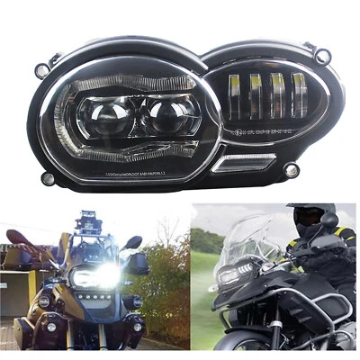 For BMW R1200GS 2005-2012 Adventure 2006-2013 LED DRL Headlight Hi-Low Light - Image 1 of 4