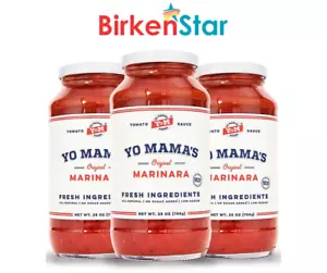 Yo Mama's Foods Low-Sodium Marinara Pasta Sauce (25 oz., 3 pk.) Great Price - Picture 1 of 6