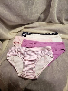 GIRLS FRUIT OF THE LOOM SIZE 8 UNDERWEAR PANTIES VARIETY LOT OF 5 COTTON NWOT - Picture 1 of 12