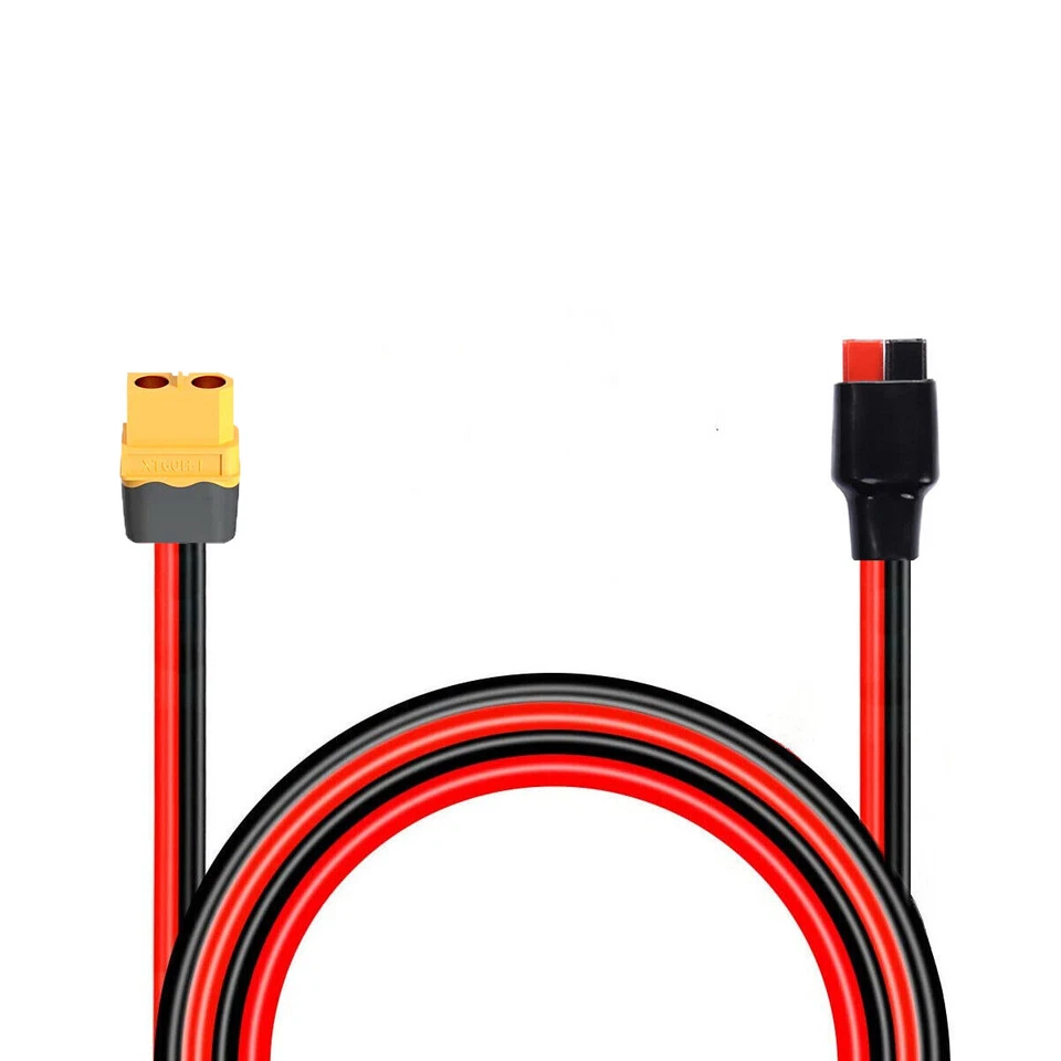 Cable de extensión de 10 AWG se adapta a Anderson a XT60 hembra macho para Solar RC Lipo Foto 1 de 4