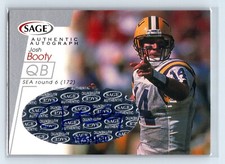 2001 SAGE Auto Silver /400 Josh Booty #A7 Rookie Auto RC Seattle Seahawks
