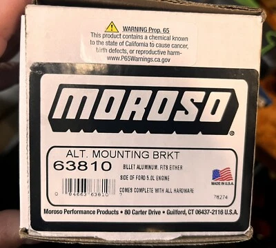 Soporte alternador Moroso 63810 Foto 1 de 4