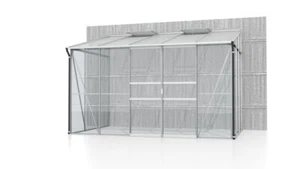 Ida 6500 ESG/HKP, alu Anlehngewächshaus Vitavia Alu Gewächshaus 2 Fenster - Bild 1 von 5