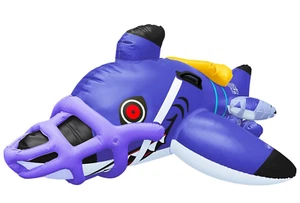 Splatoon 3 Shark Ride Float Pool Beach (110×154×66cm) NEW - Bild 1 von 11