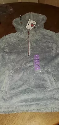 RBX 1/4 Zip Sherpa Pullover Small  Gray  New - Image 1 of 2