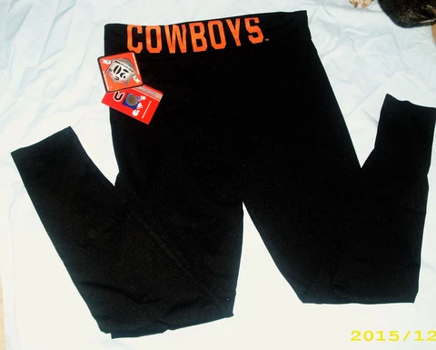 Colosseum NCAA OKLAHOMA STATE COWBOYS Women's Pivot Leggings Sz M - NEW w TAGS Cover