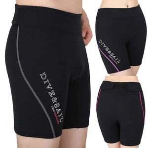 Women/Mens Neoprene Wetsuit Rash Guard Swim Shorts Diving Snorkeling Surf Beach - Picture 1 of 7