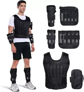 Chaleco lastrado para hombres y mujeres| 44 lb, ajustable, con placas.neuvo.2025 - Picture 1 of 6