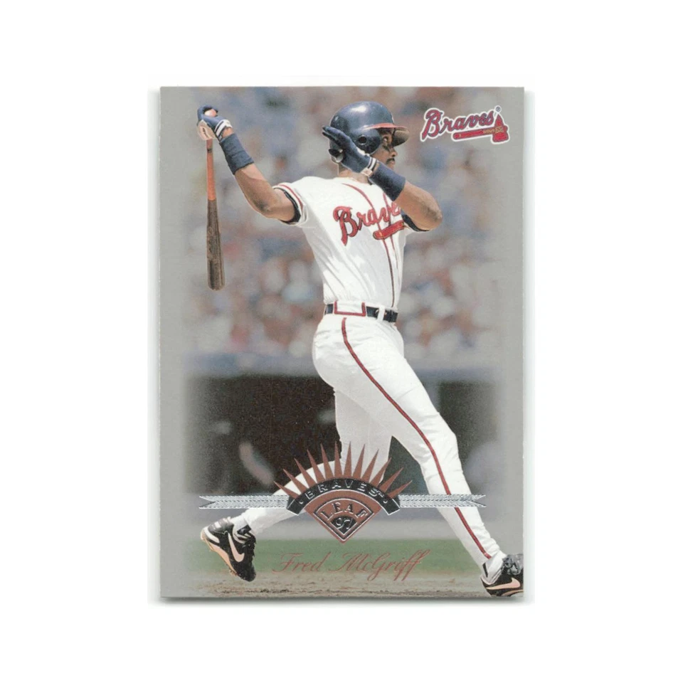 Fred McGriff 1997 Leaf #97 Atlanta Braves Baseball Card NM - Image 1 of 3