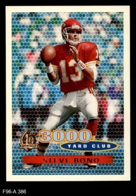 1996 Topps #386 Steve Bono 3000 Yard Club Chiefs UCLA 8 - NM/MT - Image 1 of 2