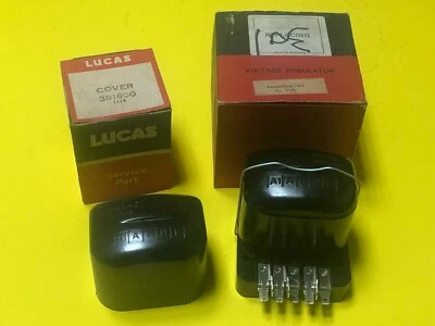 Control Box Voltage Regulator Replaces Lucas 37290  12V with Extra Genuine Cover - Image 1 of 4