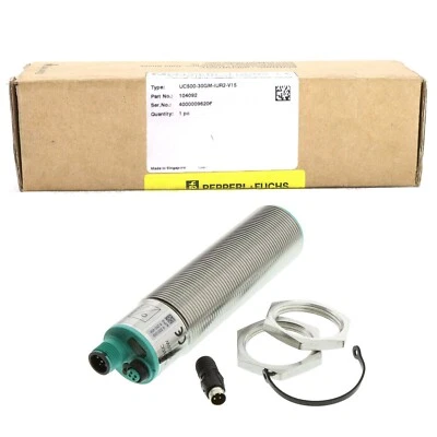 New In Box Pepperl+Fuchs UC500-30GM-IUR2-V15 104092 ultrasonic sensor - Image 1 of 4