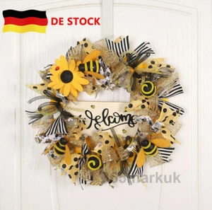 Sonnenblumenkranz Blumenkranz Hängen Hochzeit Haus Fenster Wohnzimmer Tür NEU - Bild 1 von 8