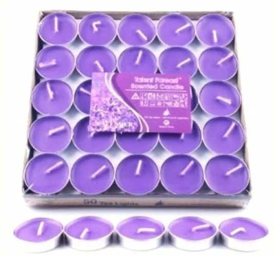 Set 300 Pezzi Candele Tonde Viola Tealight Tea Lights Lumini bal